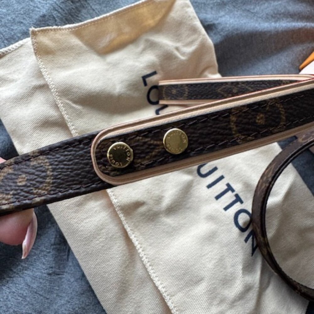 Louis Vuitton Monogram Brown & Red Dog Leash - Picture 4 of 7